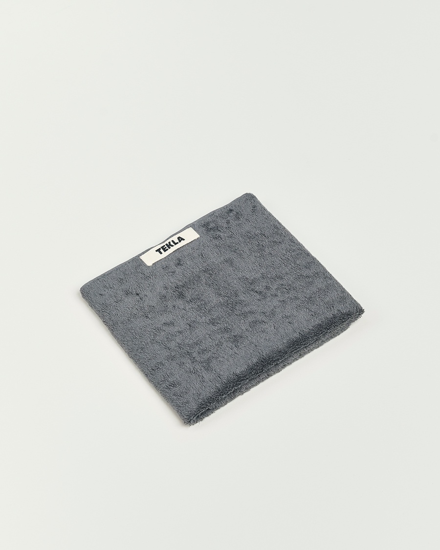 Herre | | Tekla | Organic Terry Hand Towel Charcoal Grey