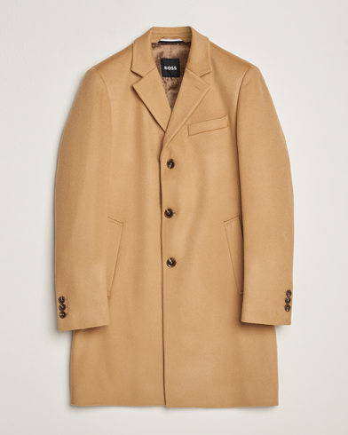 Herre | Efterårsjakker | BOSS BLACK | Hyde Wool/Cashmere Coat Medium Beige