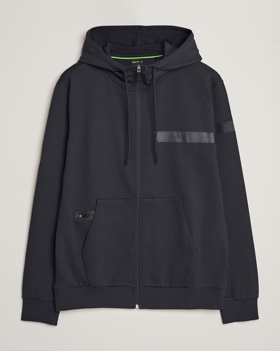 GREEN Cush Shell Hoodie Jacket Black - CareOfCarl.dk