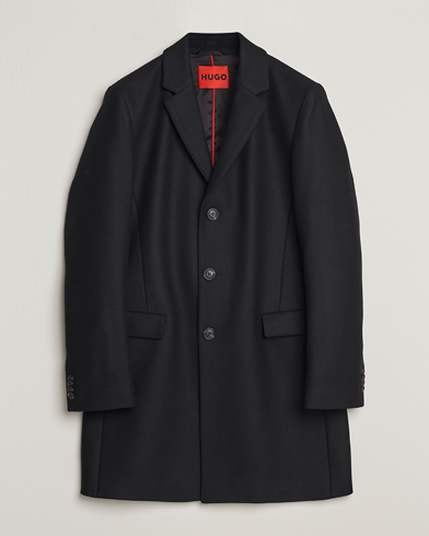 Herre | Frakker | HUGO | Migor Wool Coat Black