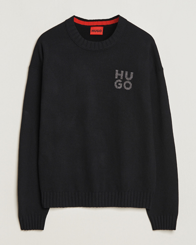 Herre | Trøjer | HUGO | San Cassio Knitted Sweater Black