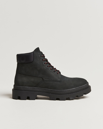 Herre | Sorte støvler | HUGO | Graham Leather Boot Black