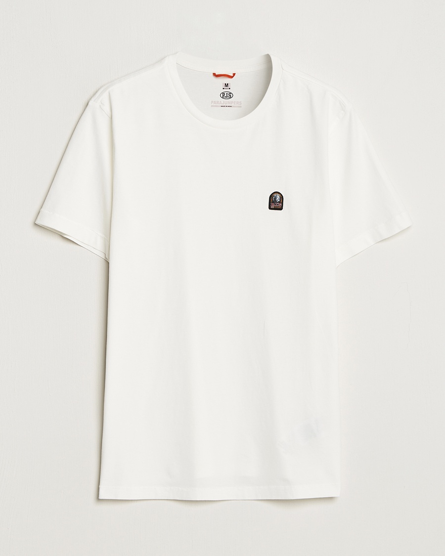 Herre | Parajumpers | Parajumpers | Patch Crew Neck T-Shirt Off White