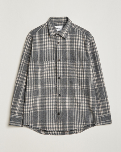 Herre | Shirt Jackets | NN07 | Freddie Checked Overshirt Grey/Cream