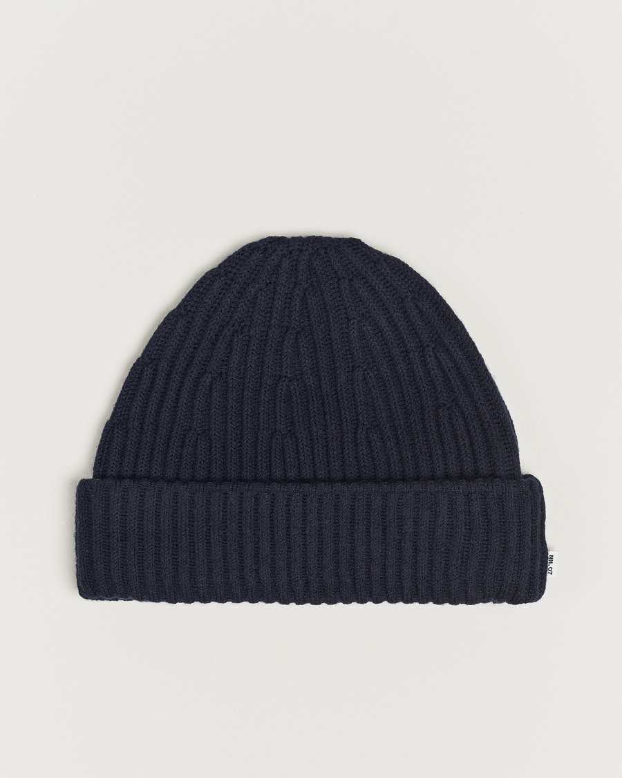 NN07 NN07Wool Rib HatNavy Blue – Blå