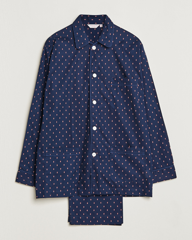 Herre | Loungewear | Derek Rose | Cotton Pyjama Set Navy