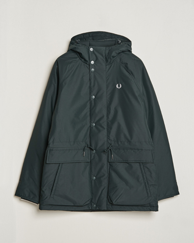 Herre | Parkas | Fred Perry | Padded Zip Through Parka Night Green