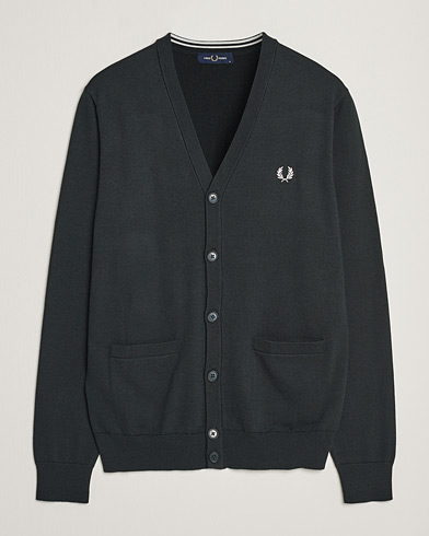 Herre | Cardigans | Fred Perry | Knitted Cardigan Night Green