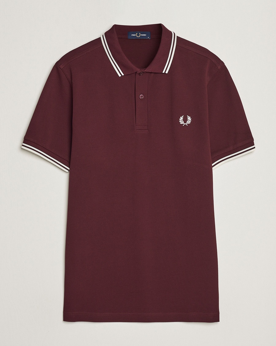 Fred Perry Twin Tipped Polo Shirt Oxblood – Rød