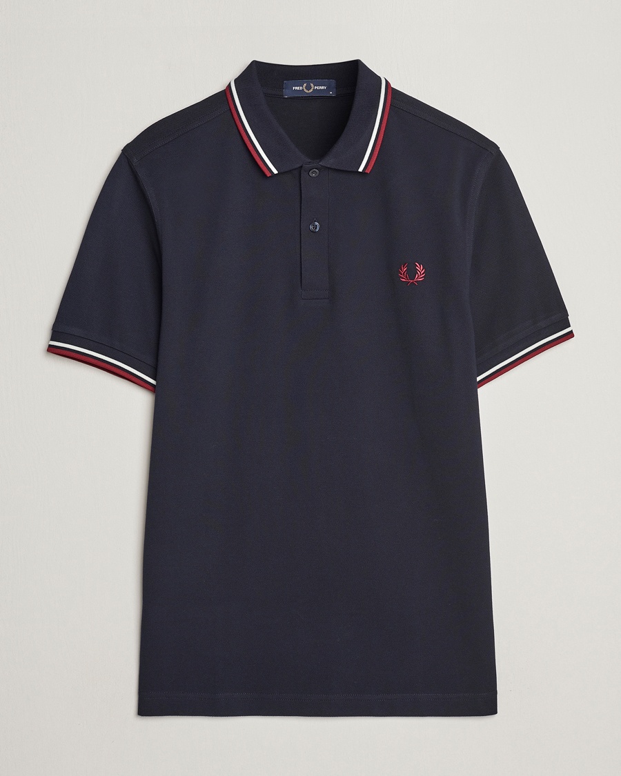 Fred Perry Twin Tipped Polo Shirt Navy – Blå
