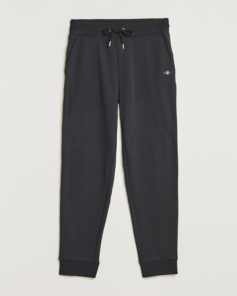 vride Klimatiske bjerge instruktør Sunspel Cotton Loopback Track Pants Black - CareOfCarl.dk