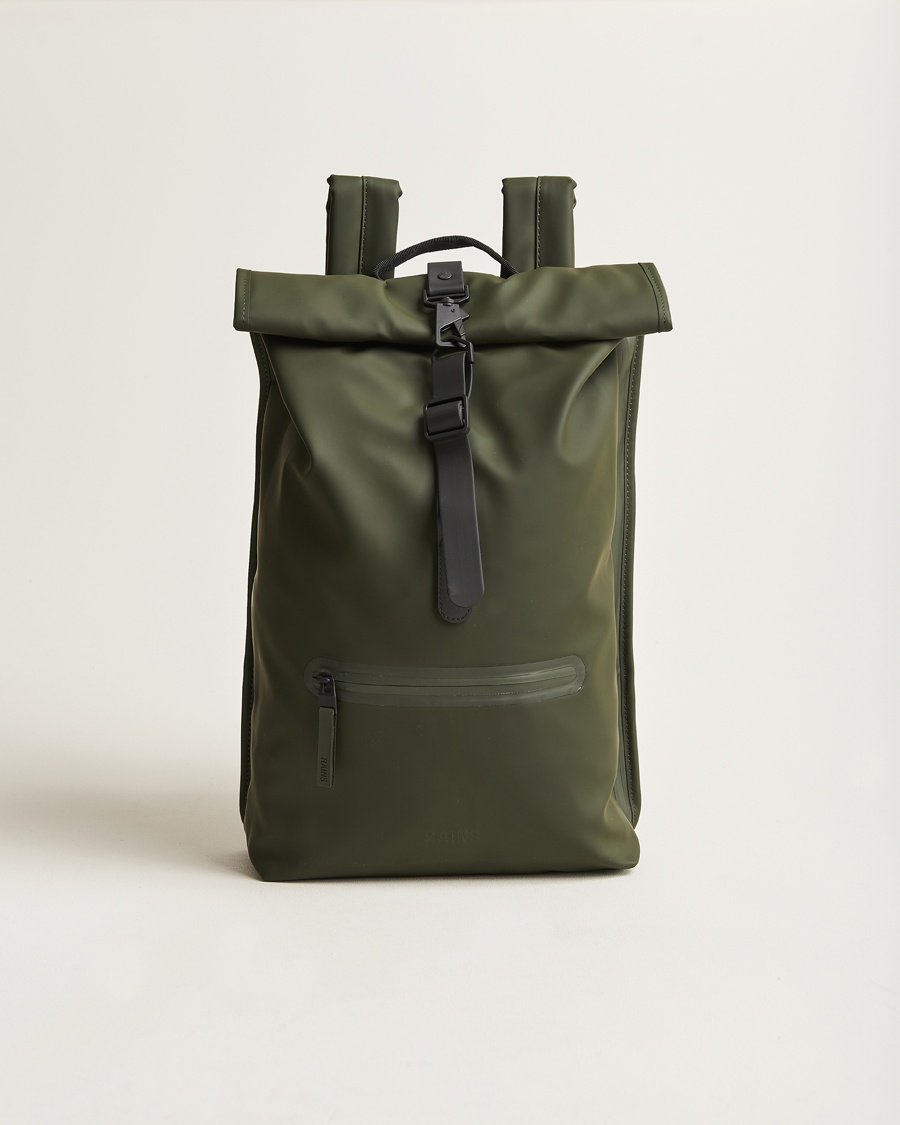 RAINS Rolltop Rucksack Green – Grøn