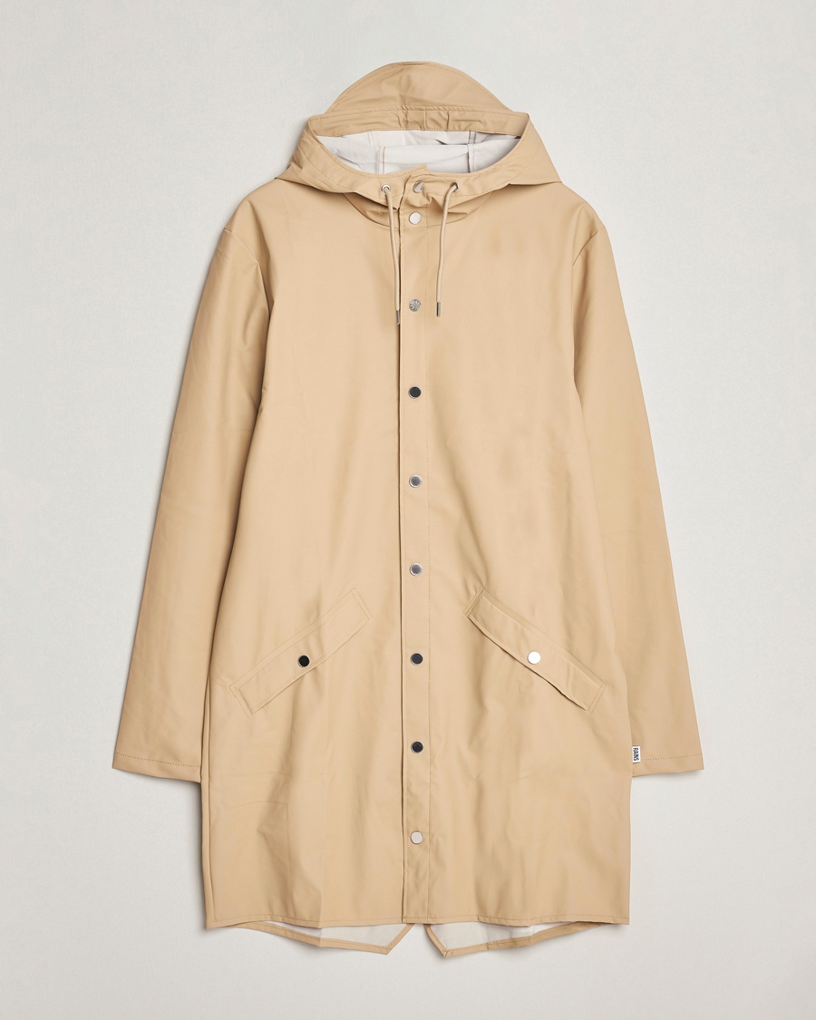 Herre | Forårsjakker | RAINS | Long Jacket Sand