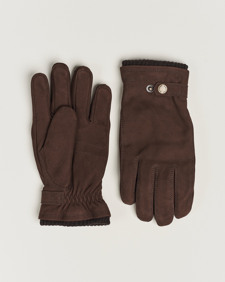 Herre | Ruskindshandsker | Hestra | Bergsvik Primaloft Lined Nubuck Glove Espresso