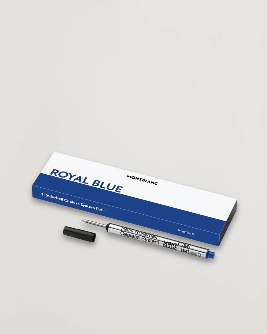 Montblanc 1 Rollerball M Capless System Refill Royal Blue – Blå