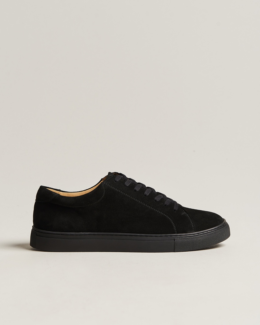  Oaxen Monochrome Sneaker Black Suede