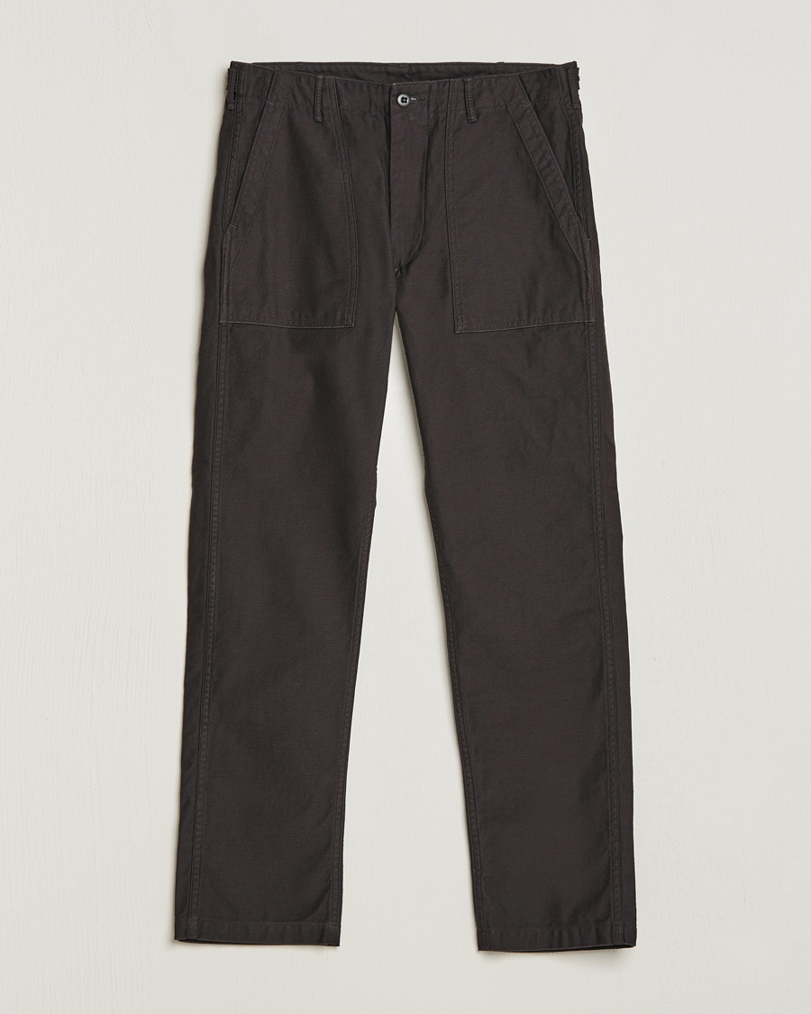 orSlow Slim Fit Original Sateen Fatigue Pants Black – Sort