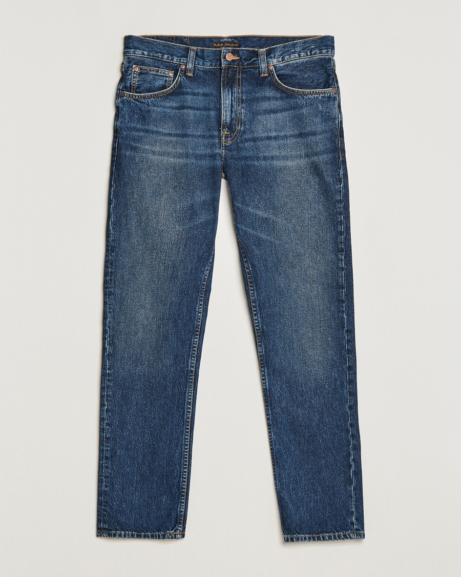 Nudie Jeans Gritty Jackson Jeans Blue Soil – Blå