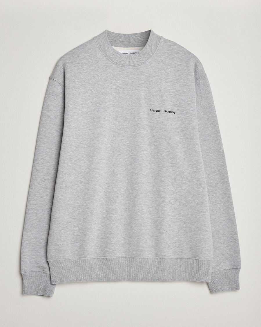 Samsøe Samsøe Norsbro Crew Neck Sweatshirt Grey Melange – Grå