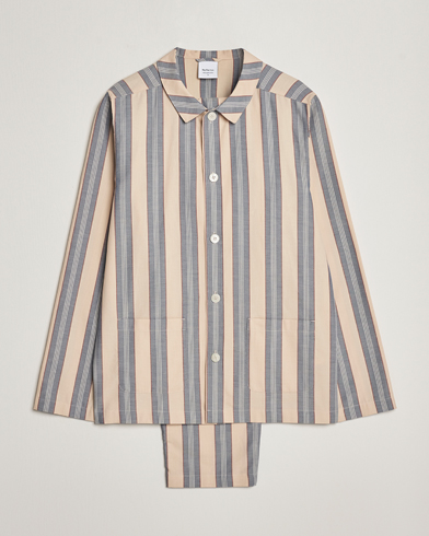 Herre | Pyjamas & Morgenkåber | Nufferton | Uno Old School Pyjama Set Beige/Blue