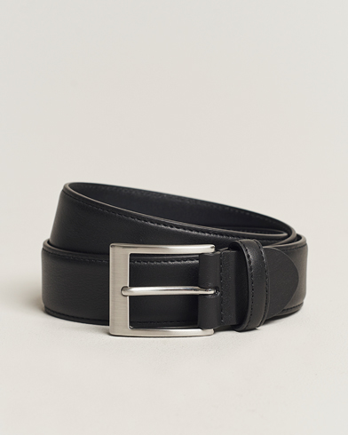 Herre | Glatte bælter | Canali | Leather Belt Black Calf