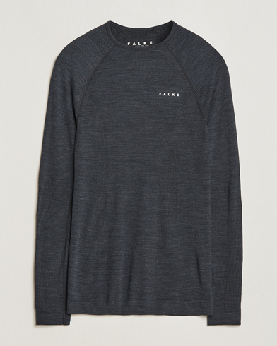 Herre | Undertøj | Falke Sport | Falke Long Sleeve Wool Tech Shirt Black