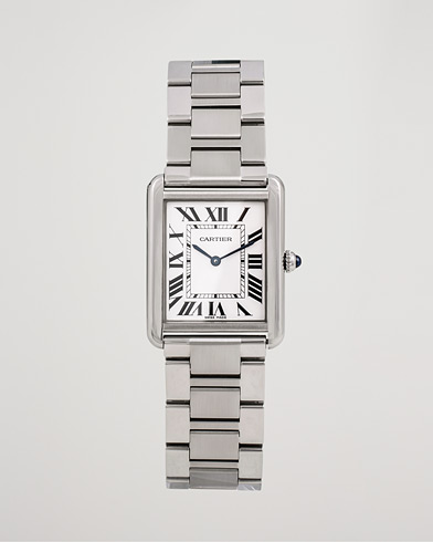 Herre | Pre-Owned & Vintage Watches | Cartier Pre-Owned | Tank Solo Large W5200014 Steel White