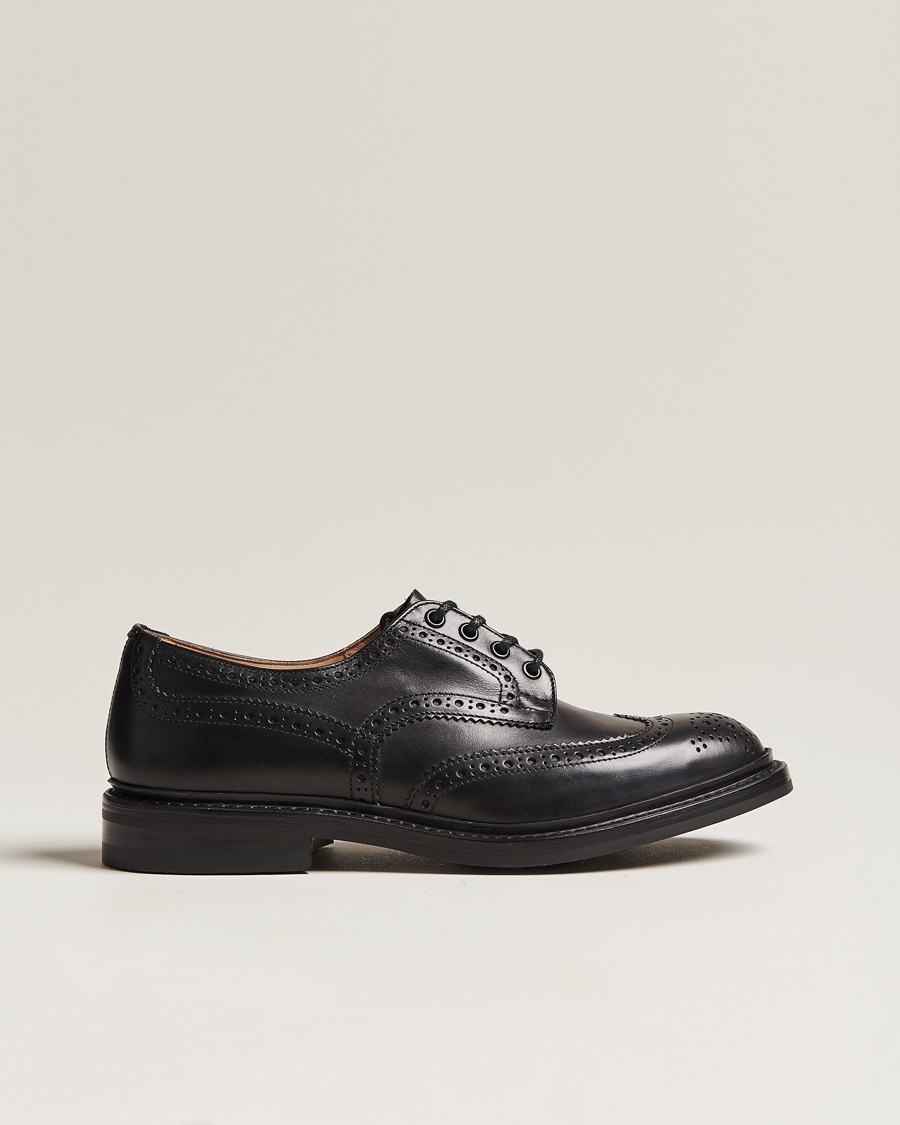 Tricker's Bourton Country Brogues Black Calf – Sort