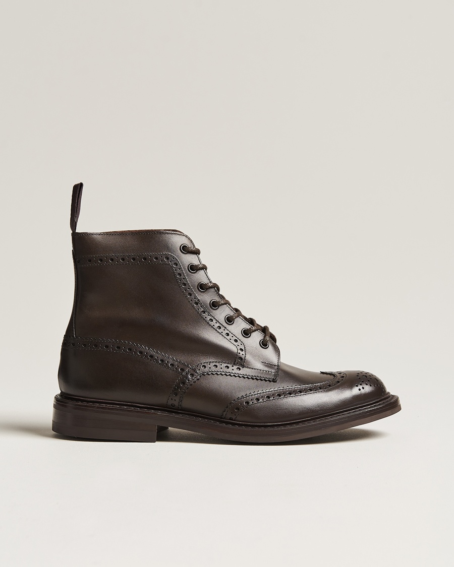 Tricker's Stow Dainite Country Boots Espresso Calf – Brun