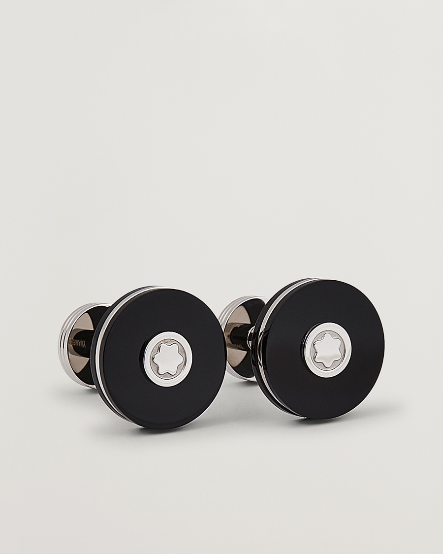 Montblanc Cufflinks Steel Black – Sort
