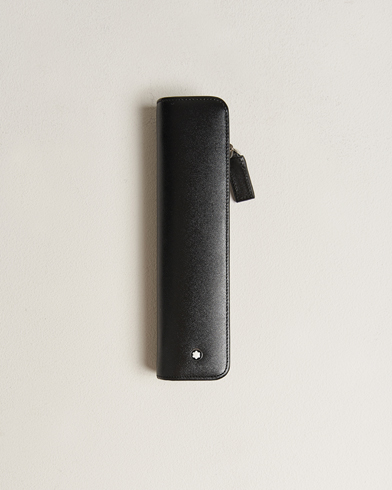 Herre |  | Montblanc | Leather Pen Pouch w Zip Black