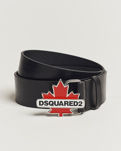 Herre | Dsquared2 | Dsquared2 | Leaf Plaque Belt Black