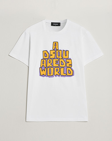 Herre | Dsquared2 | Dsquared2 | Cool Fit Logo Crew Neck T-Shirt White