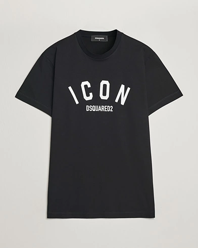Herre | Dsquared2 | Dsquared2 | Cool Fit Be Icon Crew Neck T-Shirt Black