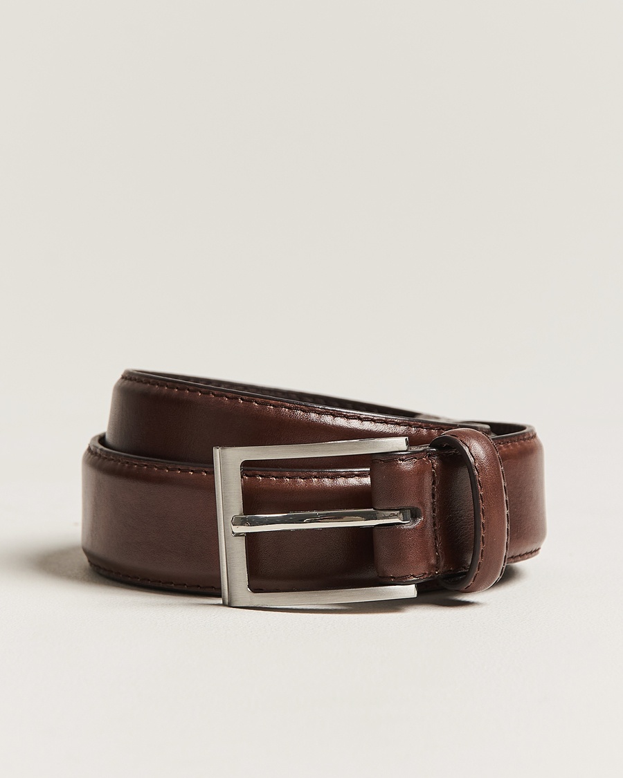 Loake Shoemakers Philip Leather Belt Dark Brown – Brun