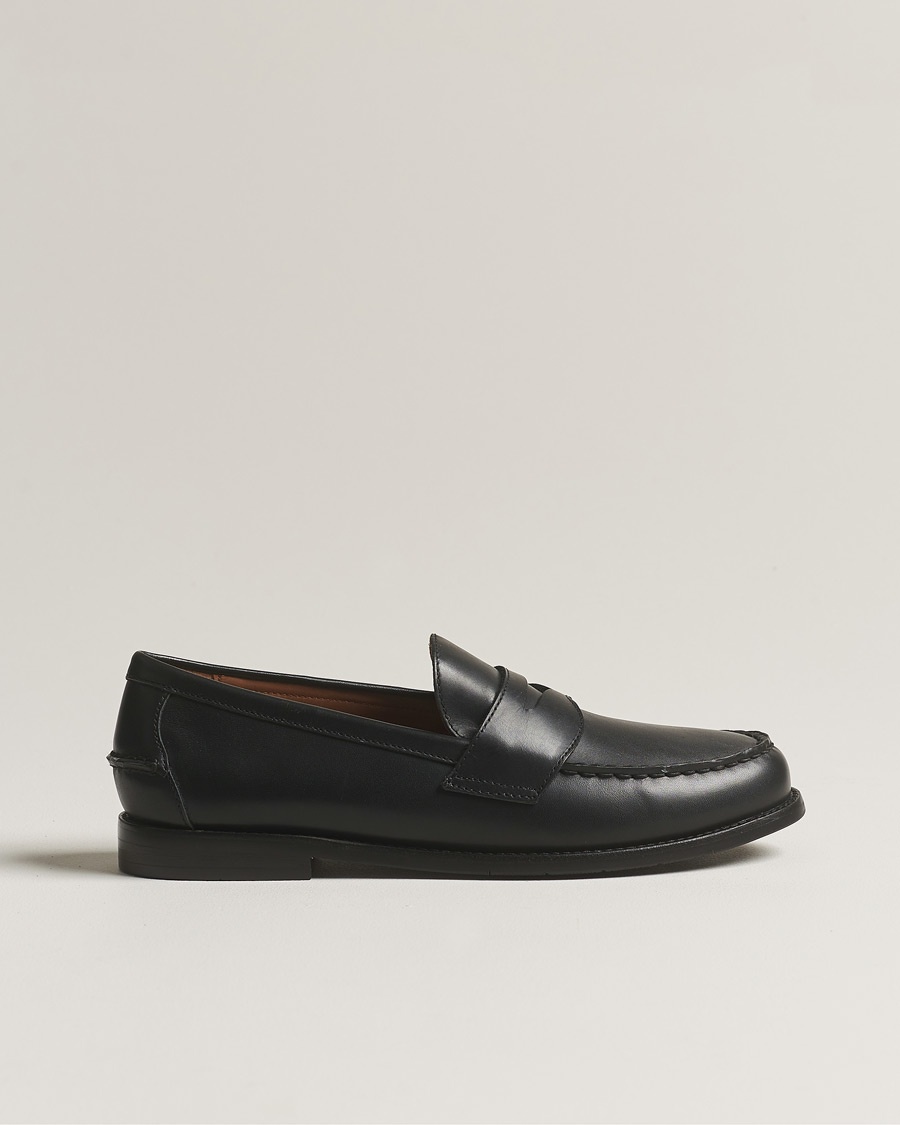  Leather Penny Loafer Black