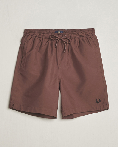 Herre | Best of British | Fred Perry | Classic Swimshorts Brick Red