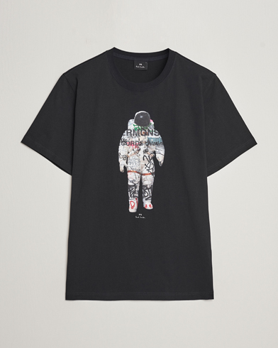 Herre | Best of British | PS Paul Smith | Astronaut Crew Neck T-Shirt Black