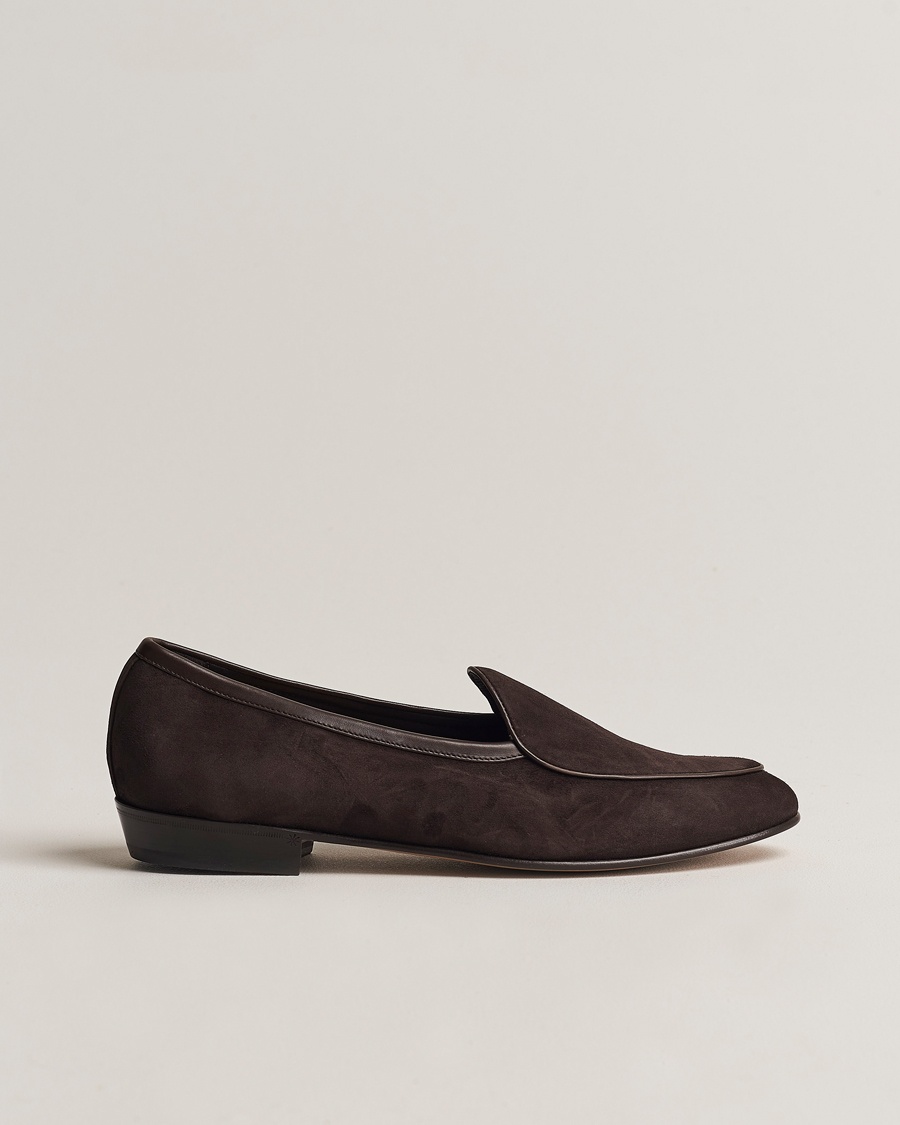  Sagan Classic Loafers Dark Brown Suede