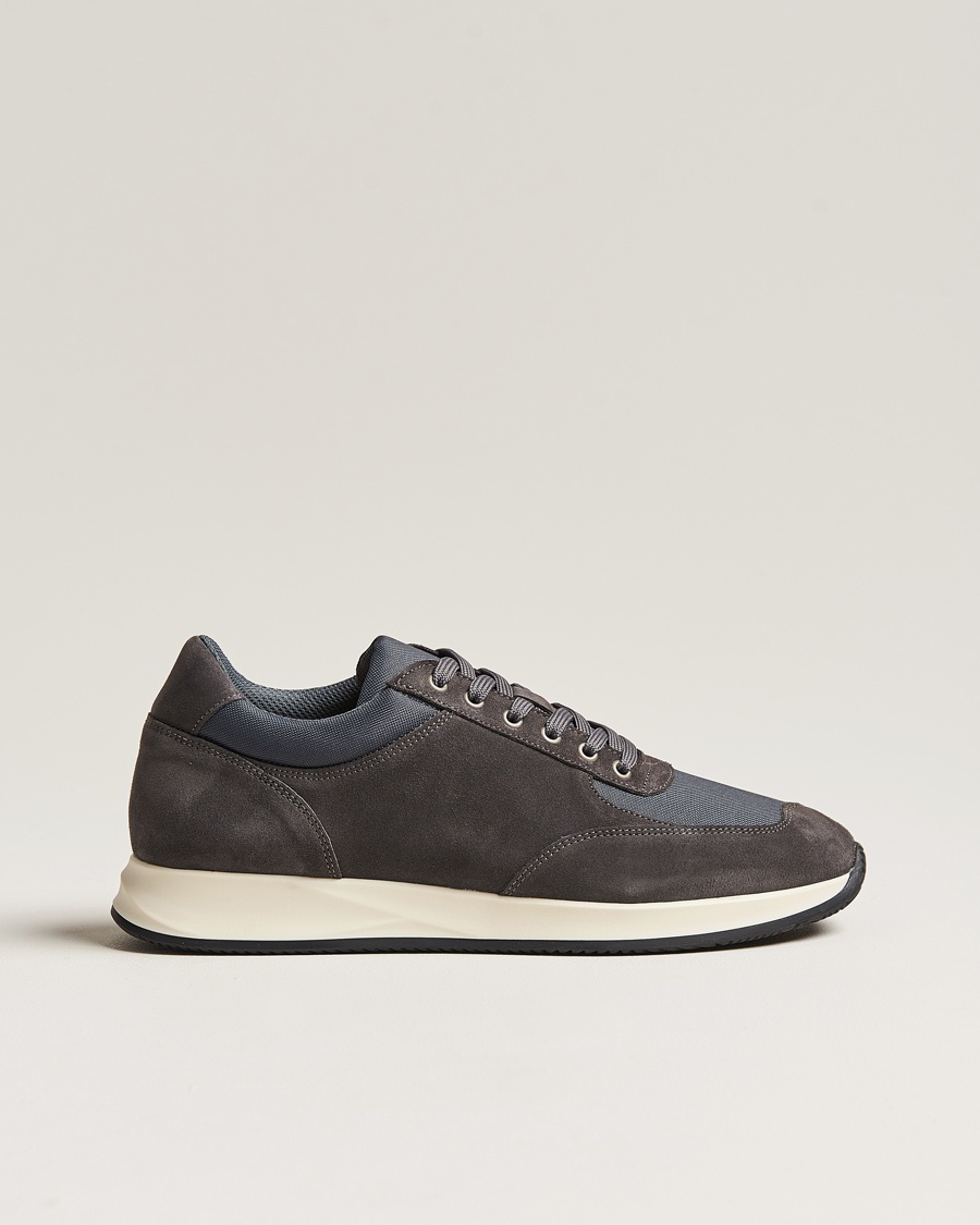 Myrqvist Stensund Running Sneaker Dark Grey Suede – Grå