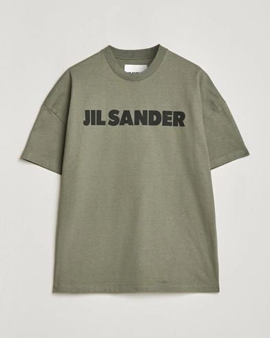 Herre | Jil Sander | Jil Sander | Printed Logo T-Shirt Thyme Green