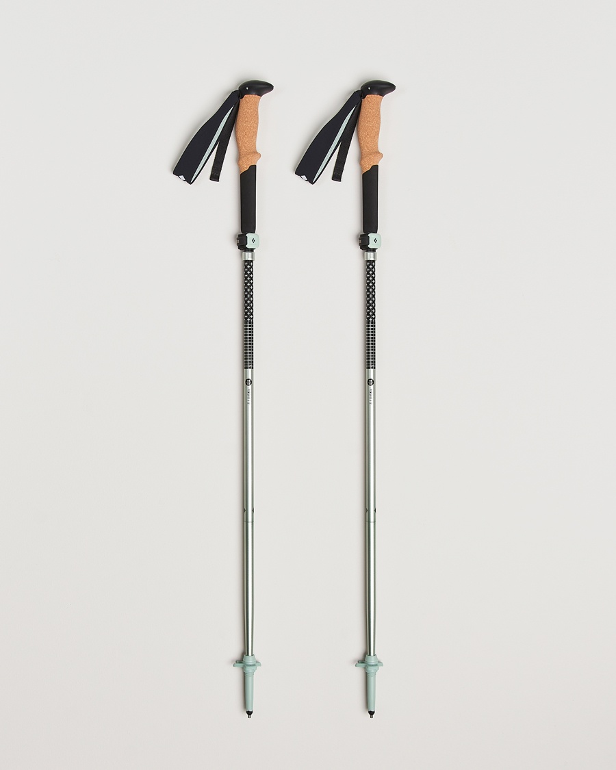 Black Diamond Distance FLZ Trekking Poles Black/Foam Green – Grøn