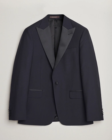 Herre | Fejr nytåret med stil | Oscar Jacobson | Frampton Wool Tuxedo Blazer Navy