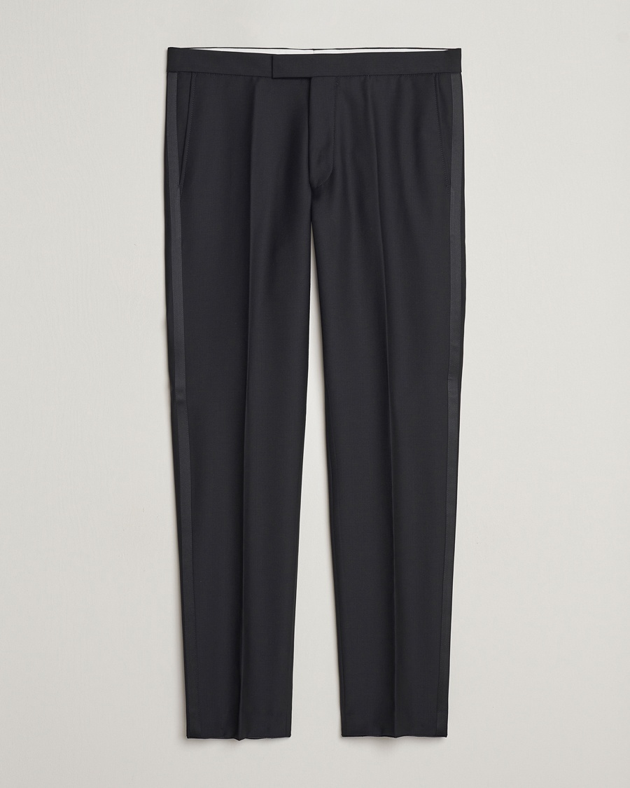 Herre | Fejr nytåret med stil | Oscar Jacobson | Denz Wool Tuxedo Trousers Black