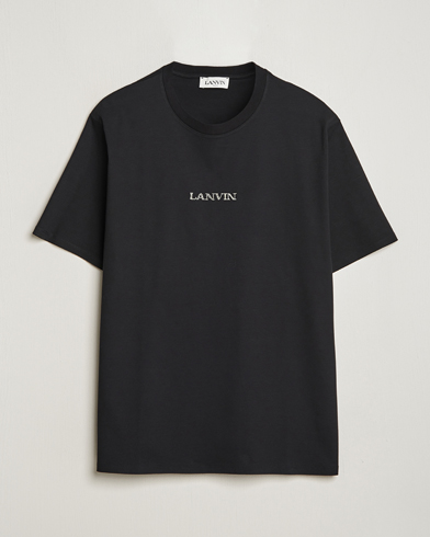 Herre | Lanvin | Lanvin | Embroidered Logo T-Shirt Black