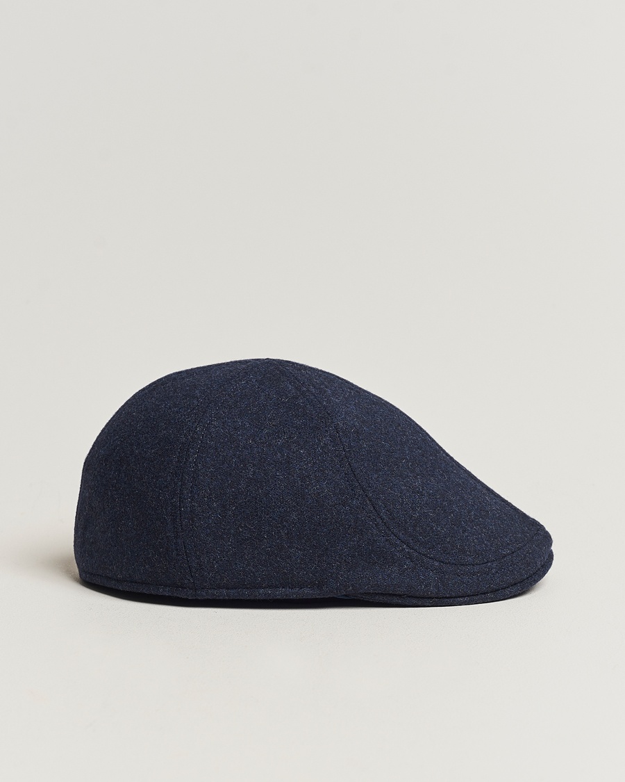  Pub Cap Melton Wool Blue Melange