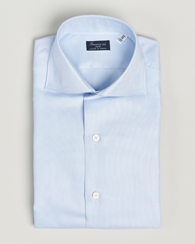 Herre |  | Finamore Napoli | Milano Slim Royal Oxford Shirt Light Blue