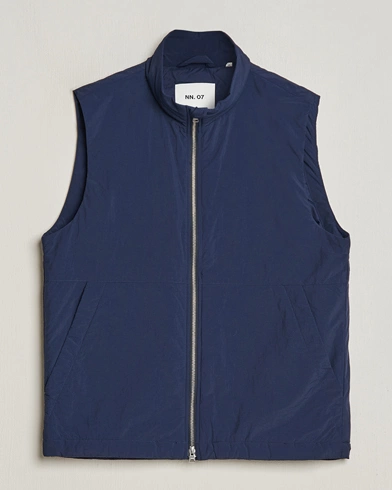 Herre | Personal Classics | NN07 | Zack Recycled Vest Navy Blue
