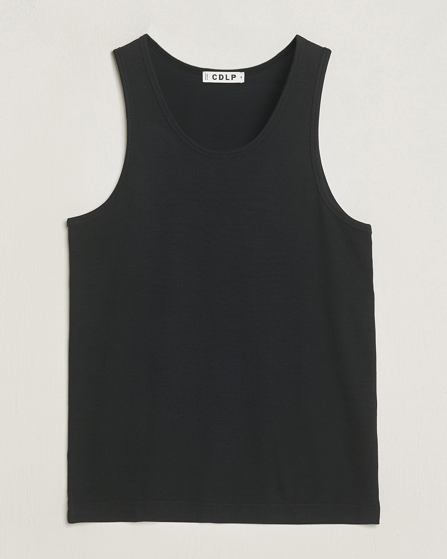 CDLP Rib Tank Top Off Black – Sort