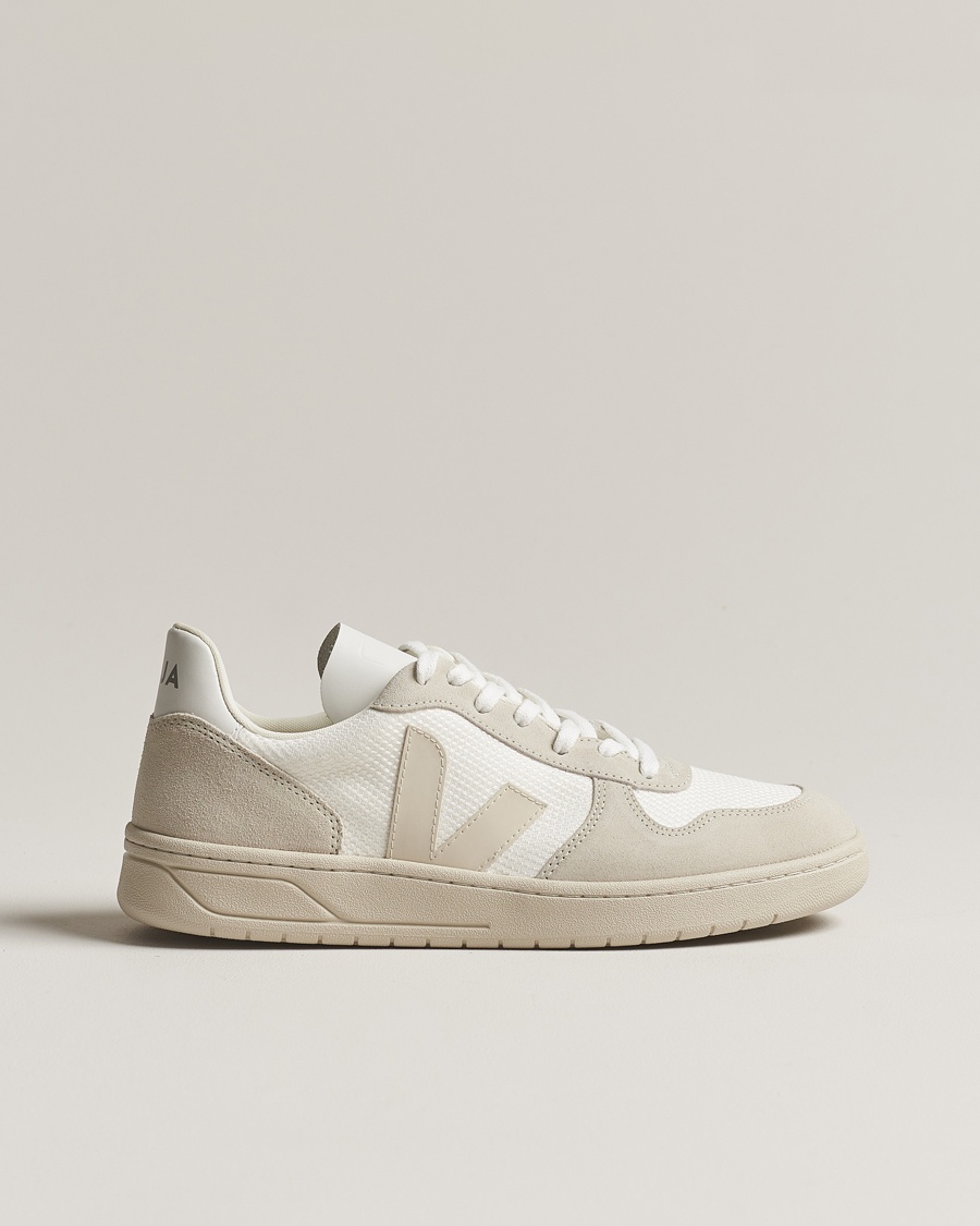  V-10 Mesh Sneaker White/Natural Pierre